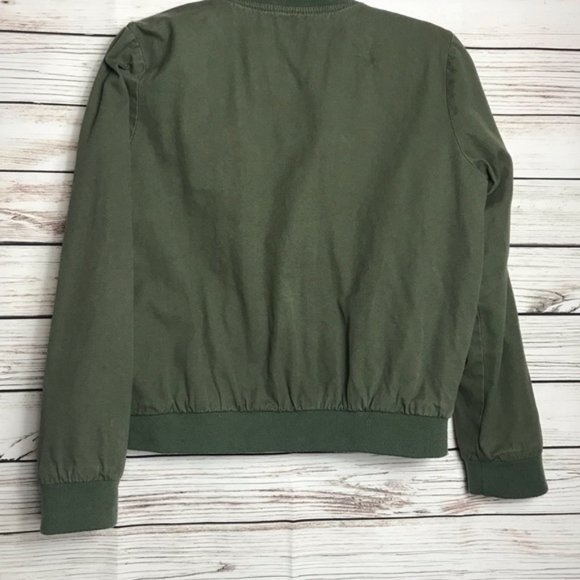 Brandy Melville Green Utility Bomber Jacket - Picture 3 of 5